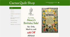 Desktop Screenshot of cactusquiltshop.com